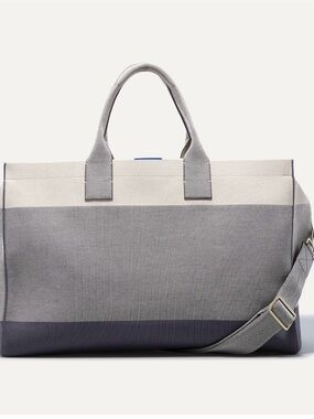 Rothy’s The Weekender Duffel Bag Sand Stone Gray Cream